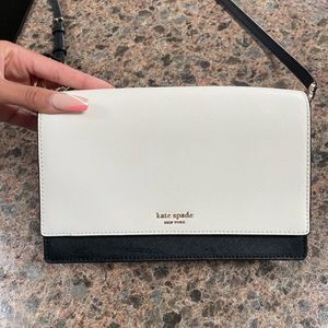 Kate Spade white cross body purse